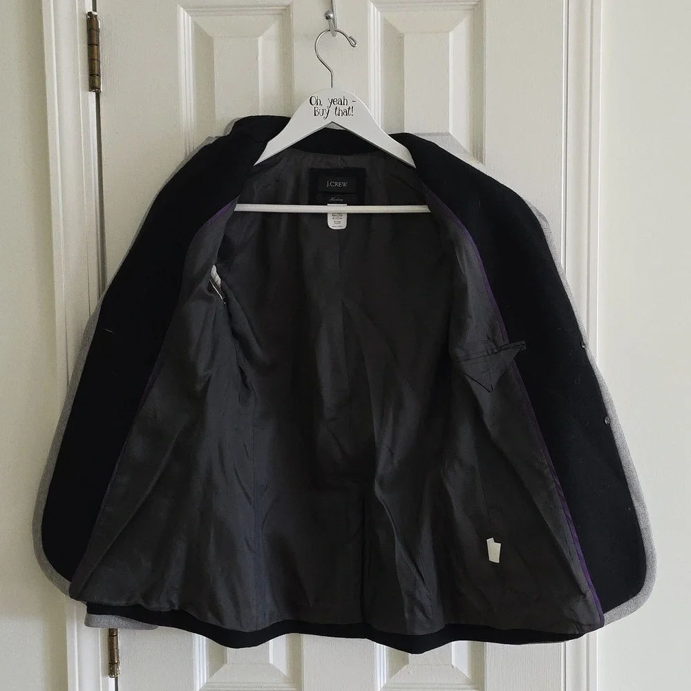 J.Crew Jacket Size 2  Wool VTG - Picture 6 of 9